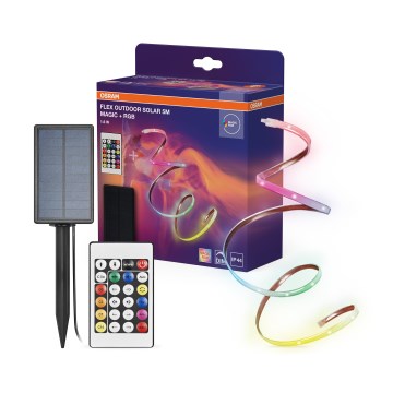 Osram - LED RGBW димируема соларна лента FLEX MAGIC 5m LED/1,6W/3,7V 2000 mAh IP44 + дистанционно управление