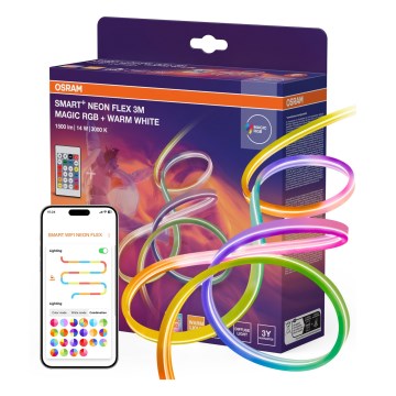 Osram - LED RGBW димируема външна LED лента SMART+ MAGIC 3m LED/14W/230V IP44 Wi-Fi + дистанционно управление