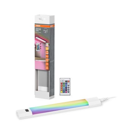 Osram - LED RGBW димируемо осветително тяло за монтаж под шкаф с сензор за движение LINEAR EDGE LED/4W/230V 30 см бяло + дистанционно управление