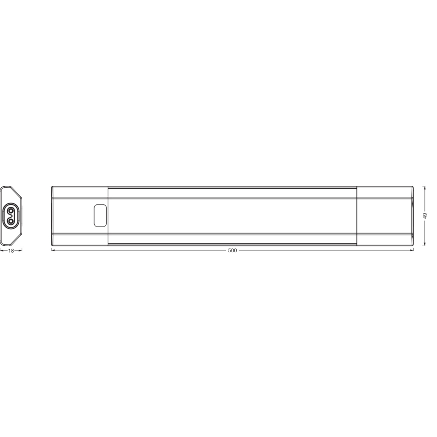 Osram - LED RGBW димируемо осветително тяло за монтаж под шкаф с датчик за движение LINEAR EDGE LED/8W/230V 50 cm бяло + дистанционно управление