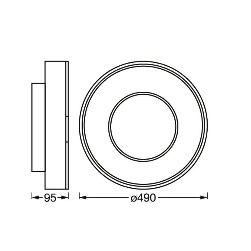 Osram- LED RGBW димируем плафон SMART+ CLARIA LED/32W/230V Ø 49 см 2700-6500K Wi-Fi