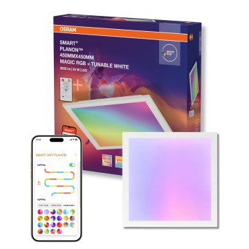 Osram - LED RGBW димируемо таванно осветително тяло SMART+ MAGIC LED/24W/230V 2700-6500K 45x45 cm Wi-Fi + дистанционно управление