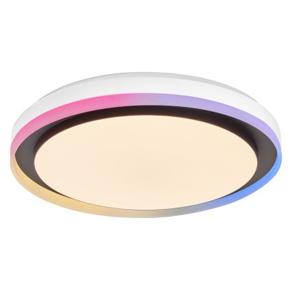 Osram - LED RGBW димируем таванен плафон SMART+ MAGIC LED/38W/230V Ø 49 см черен 2700–6500K Wi‑Fi