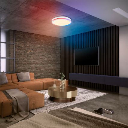 Osram - LED RGBW димируемо таванно осветително тяло SMART+ MAGIC LED/38W/230V Ø 49 см бяло 2700-6500K Wi-Fi