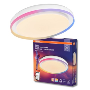 Osram - LED RGBW димируемо таванно осветително тяло SMART+ MAGIC LED/38W/230V Ø 49 см бяло 2700-6500K Wi-Fi