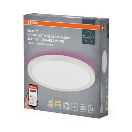 Osram - LED RGBW димируемо таванно осветително тяло SMART+ ORBIS LED/19W/230V Ø 23,5 cm 2700-6500K Wi-Fi