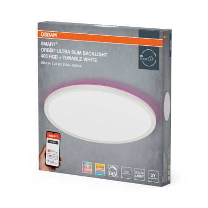 Osram - LED RGBW Димируемо таванно осветително тяло SMART+ ORBIS LED/25W/230V диам. 40 см 2700-6500K Wi-Fi