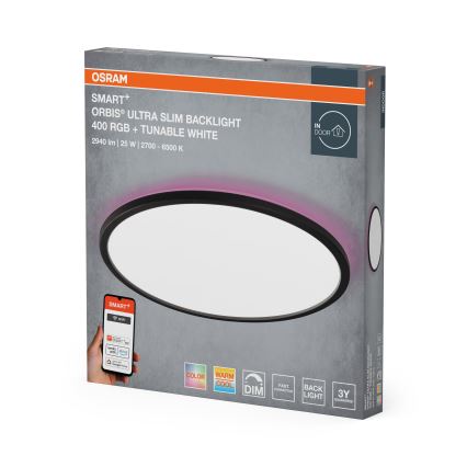 Osram - LED RGBW димируемо таванно осветително тяло SMART+ ORBIS LED/25W/230V 2700-6500K Wi-Fi