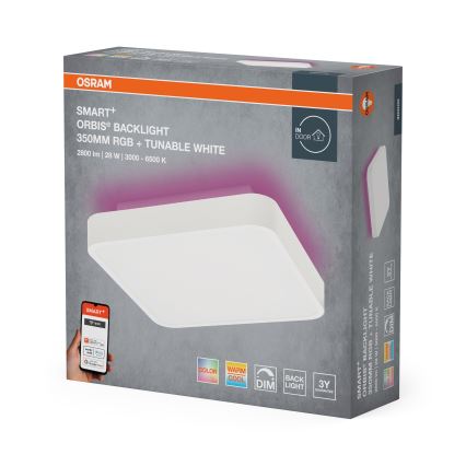 Osram - LED RGBW димируемо таванно осветително тяло SMART+ ORBIS LED/28W/230V 2700-6500K Wi-Fi