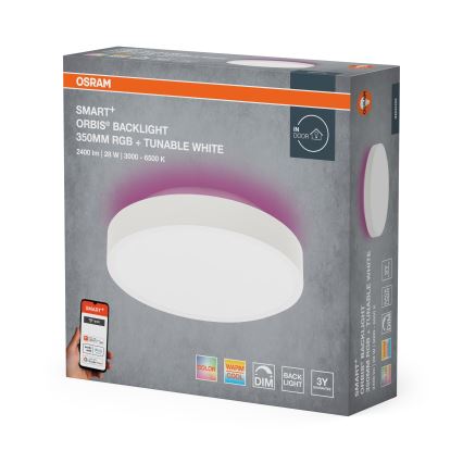 Osram - SMART+ ORBIS LED RGBW димируемо таванно осветително тяло LED/28W/230V Ø 35 см 2700-6500K Wi-Fi