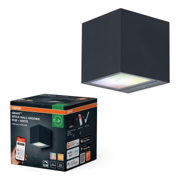 Osram - LED RGBW Димируемо външно стенно осветително тяло SMART+ BRICK LED/14W/230V IP44 Wi-Fi