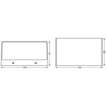 Osram - LED RGBW Димируемо външно стенно осветително тяло SMART+ BRICK LED/14W/230V IP44 Wi-Fi