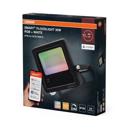 Osram - LED RGBW димируем прожектор SMART+ FLOODLIGHT LED/30W/230V IP65 Wi-Fi