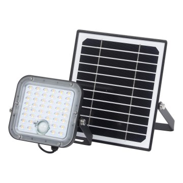 Osram - LED соларен прожектор с възможност за димиране и със сензор ENDURA LED/10W/4,2V 4000K IP65 черен + дистанционно управление