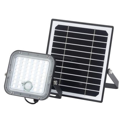 Osram - LED соларен прожектор с възможност за димиране и със сензор ENDURA LED/10W/4,2V 4000K IP65 черен + дистанционно управление