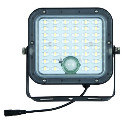 Osram - LED соларен прожектор с възможност за димиране и със сензор ENDURA LED/10W/4,2V 4000K IP65 черен + дистанционно управление