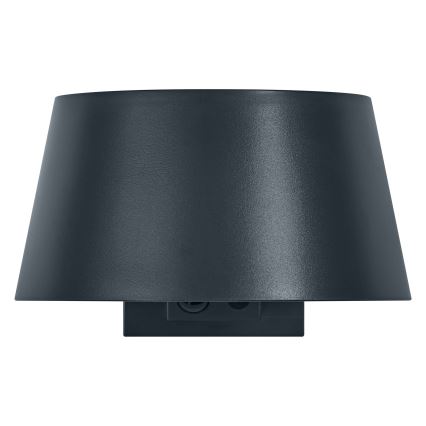 Osram - LED соларен стенен осветител със сензор ENDURA STYLE LED/10,1W/4,2V 2000 mAh IP54 антрацит