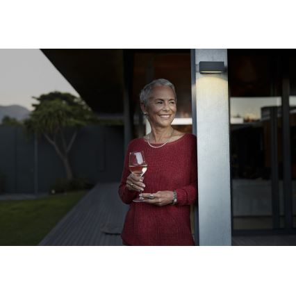 Osram - LED димируемо соларно стеннo осветително тяло със сензор ENDURA STYLE LED/10,7W/4,2V 2000 mAh IP65 антрацит