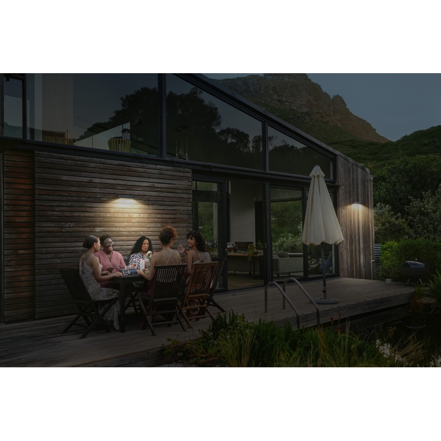 Osram - LED соларен стенен осветител с сензор ENDURA STYLE LED/12,4W/4,2V 2000 mAh IP54 антрацит