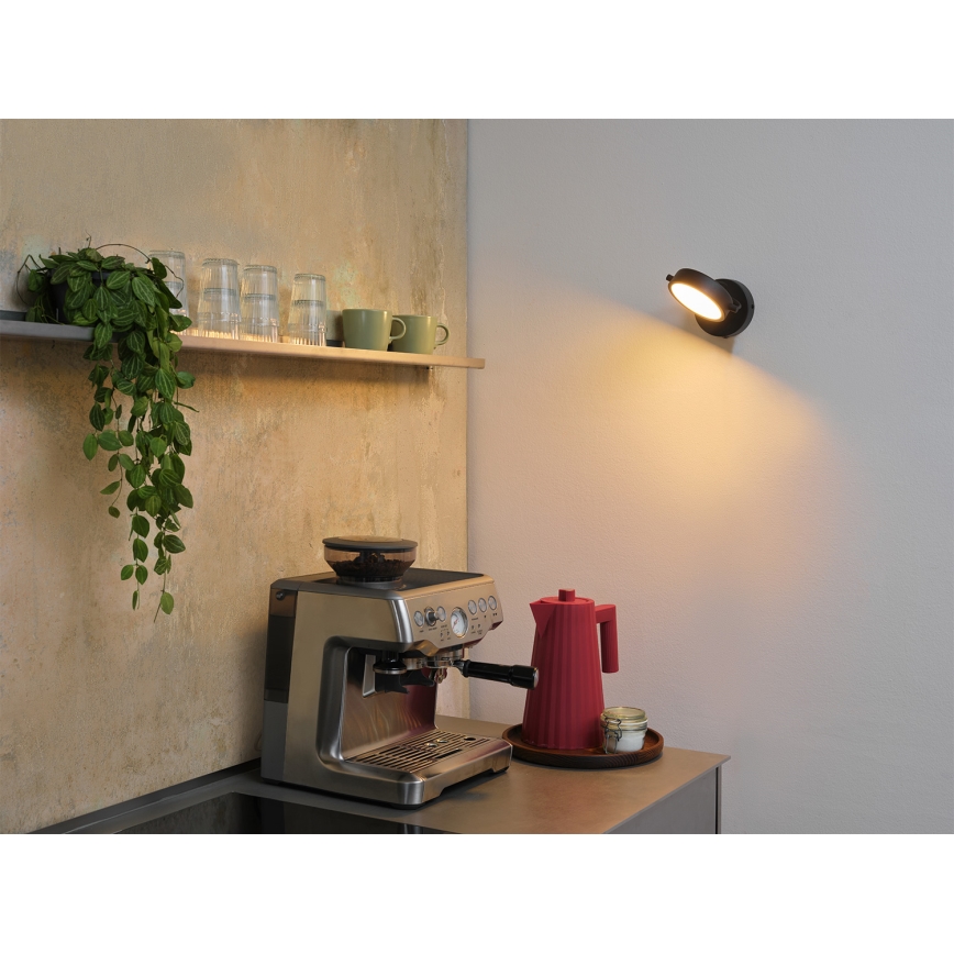 Osram - LED стенен аплик DECOR PUCK LED/11W/230V черен