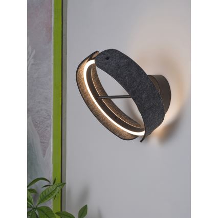 Osram - LED стенен осветител DECOR CURVE LED/20W/230V сив