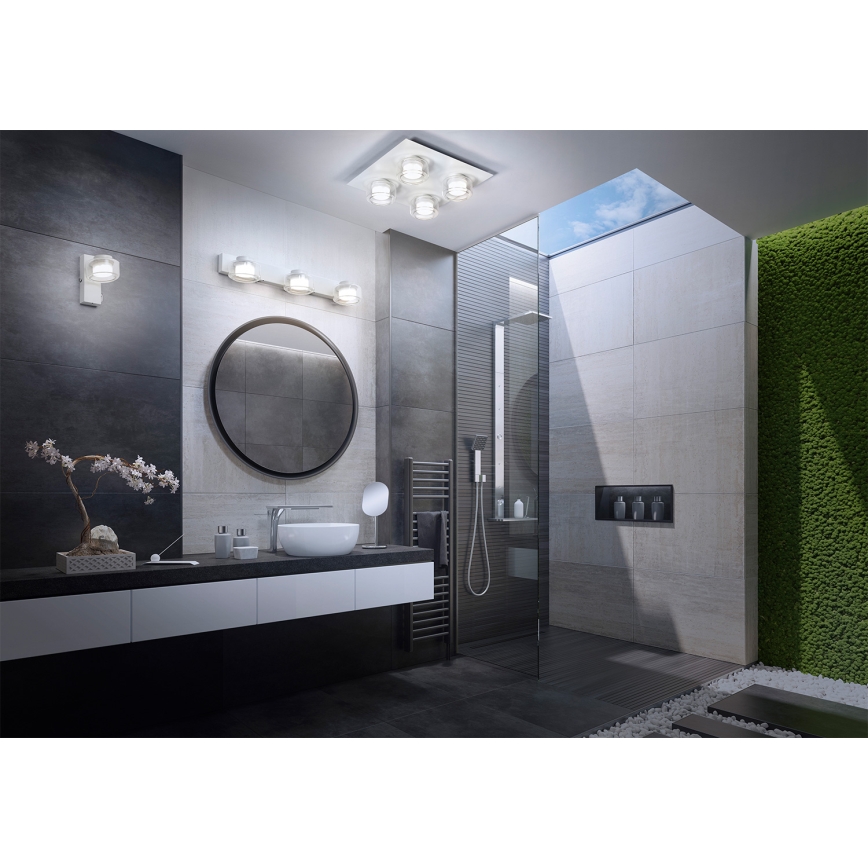 Osram - LED стенен аплик за баня ORBIS FLAME 3xLED/5,5W/230V 3000/4000K IP44 бял