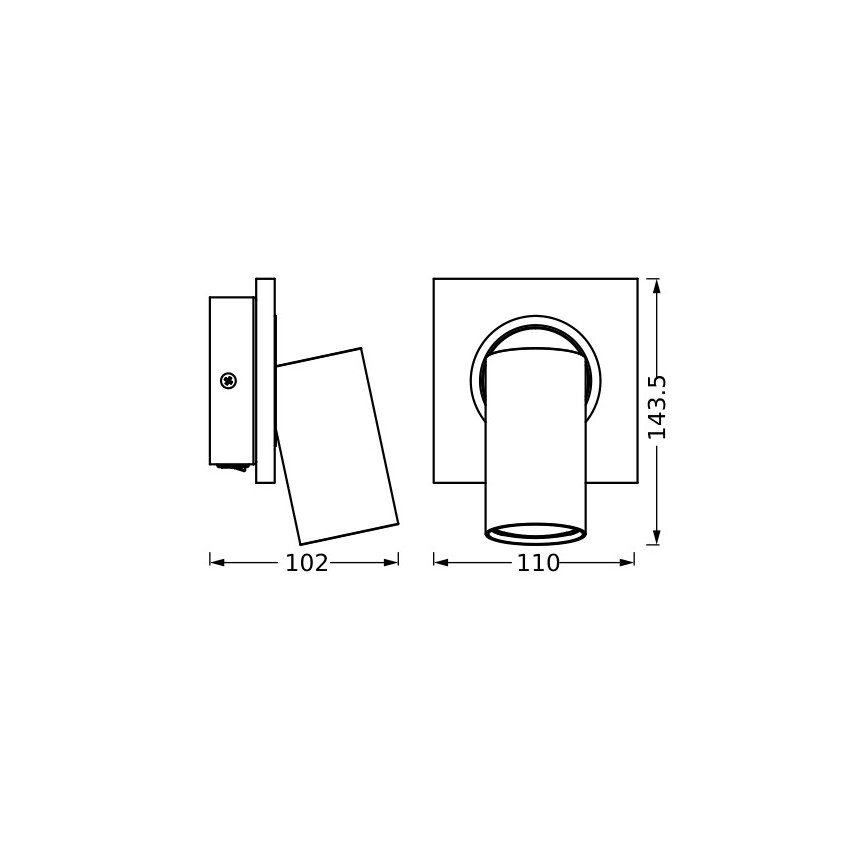 Osram - LED Стенен спот DECOR MERCURY 1xGU10/3,4W/230V