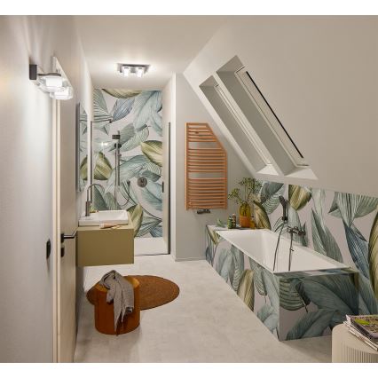 Osram - LED стенен аплик за баня ORBIS FLAME 2xLED/5,5W/230V 3000/4000K IP44 черен