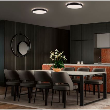 Osram - LED таванен плафон ORBIS LONDON LED/36W/230V Ø 48 см, черен