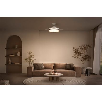 Osram - LED таванно осветително тяло с вентилатор LED/66W/230V 3000/4000/6500K бяло + дистанционно управление