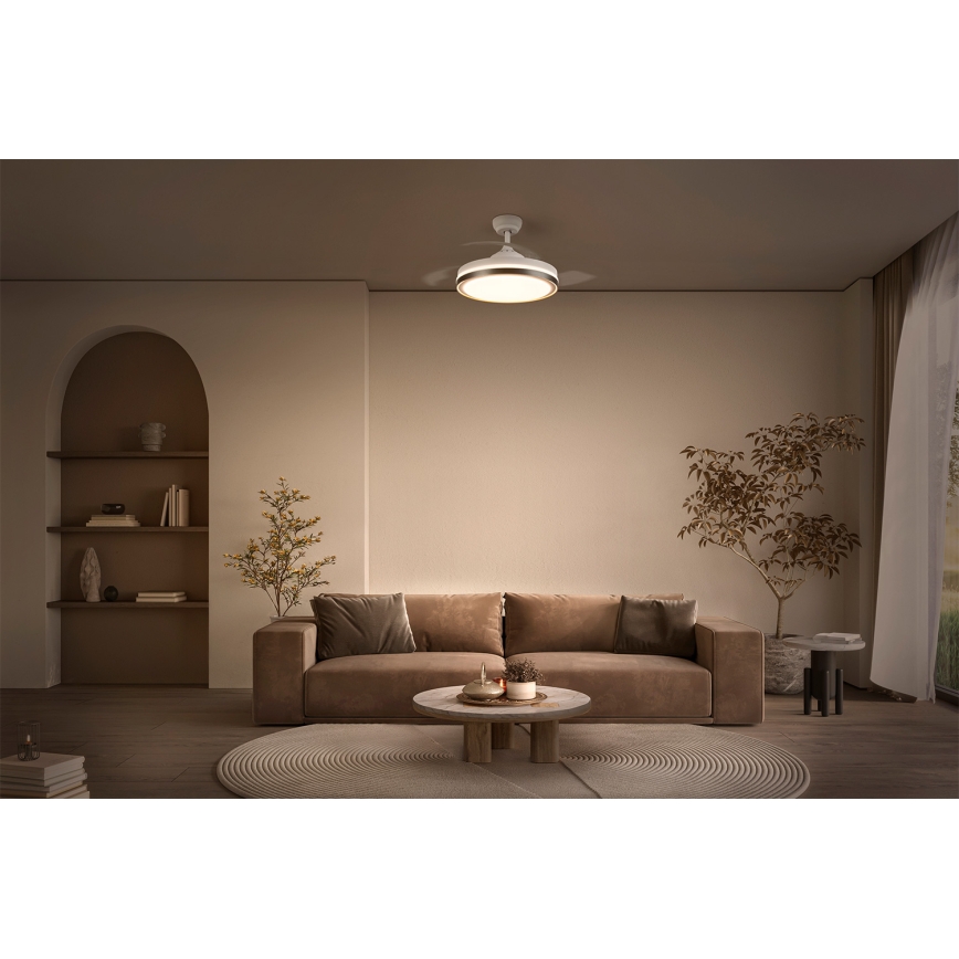 Osram - LED таванно осветително тяло с вентилатор LED/66W/230V 3000/4000/6500K бяло + дистанционно управление