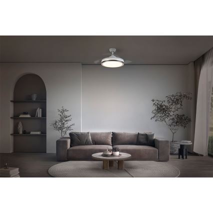Osram - LED таванно осветително тяло с вентилатор LED/66W/230V 3000/4000/6500K бяло + дистанционно управление
