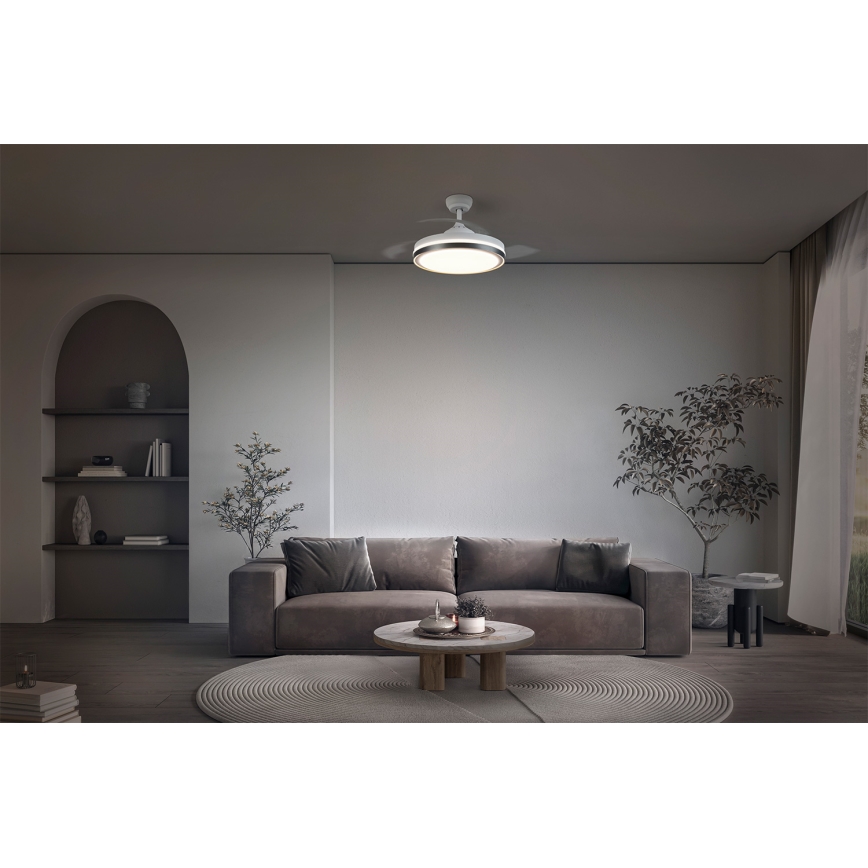 Osram - LED таванно осветително тяло с вентилатор LED/66W/230V 3000/4000/6500K бяло + дистанционно управление