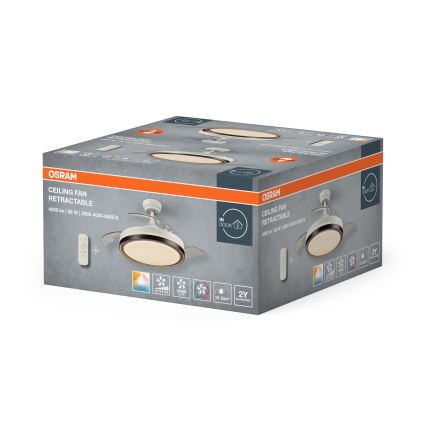 Osram - LED таванно осветително тяло с вентилатор LED/66W/230V 3000/4000/6500K бяло + дистанционно управление