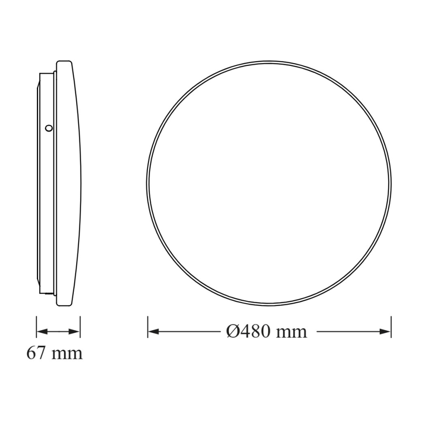 Osram - LED таванно осветително тяло CEILING ROUND LED/36W/230V 3000K Ø 48 cm бяло