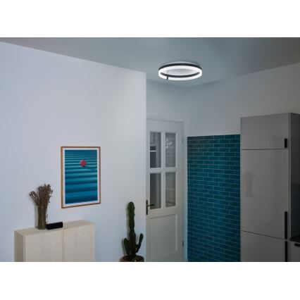 Osram - LED таванен плафон DECOR CIRCLE LED/32W/230V 3000/4000/6500K Ø 50 см черен/бял