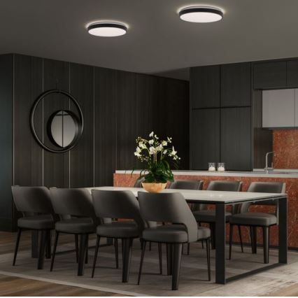 Osram - LED таванно осветително тяло ORBIS LONDON LED/24W/230V Ø 39,5 см черно