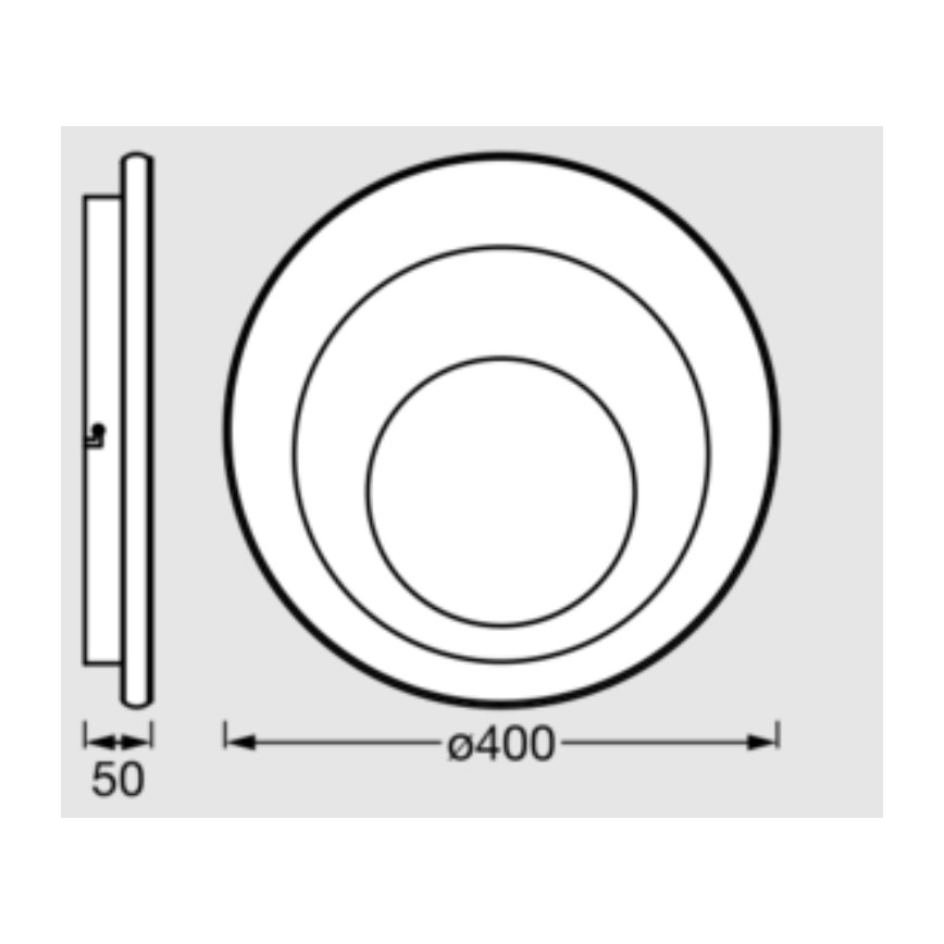Osram - LED таванно осветително тяло ORBIS SPIRAL LED/27W/230V Ø 40 см бяло