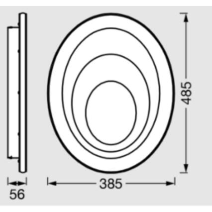 Osram - LED таванно осветително тяло ORBIS SPIRAL LED/37W/230V бяло