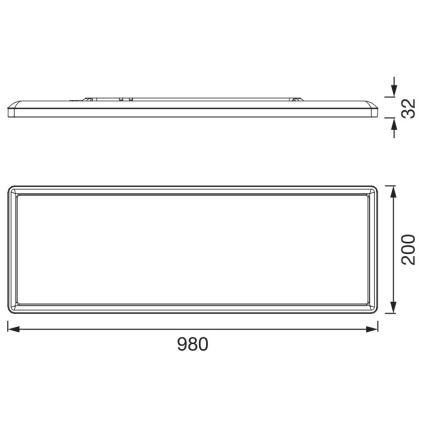 Osram - LED Таванно осветително тяло PLANON EASYFIX LED/30W/230V 2800/4000/6000K IP54 черно