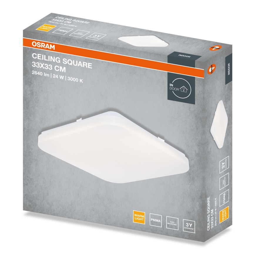 Osram - LED таванно осветително тяло SQUARE LED/24W/230V 33x33 cm