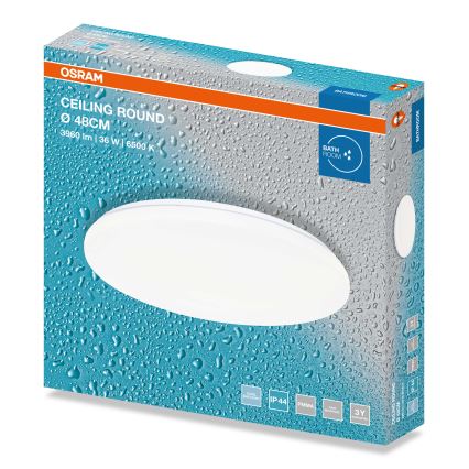 Osram - LED таванно осветително тяло за баня CEILING ROUND LED/36W/230V 6500K Ø 48 см IP44 бяло