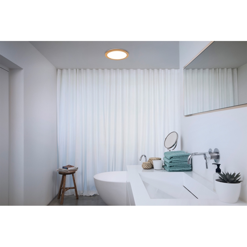 Osram - LED таванно осветително тяло за баня ORBIS DISC LED/22W/230V 3000/4000K диаметър 30 см IP44 кафяво