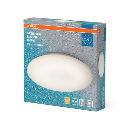 Osram - LED таванен осветител за баня с сензор за движение и сумрак ORBIS LED/25W/230V IP44