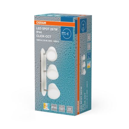 Osram - LED точково осветително тяло за баня SPOT 3xLED/7W/230V IP44 3000/4000K