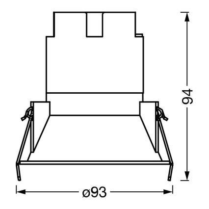 Osram - LED вградено осветително тяло SPOT TWIST LED/10W/230V 4000K диаметър 9,3 см бяло/сребристо
