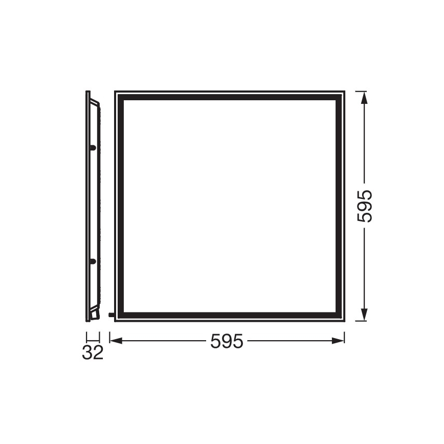 Osram - LED панел за окачен таван ESSENTIAL LED/40W/230V 3000/4000/6500K 60x60 cm UGR19