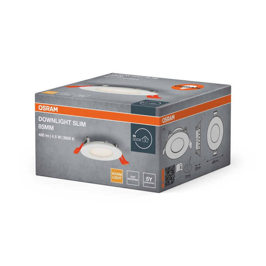Osram - LED вградено осветително тяло SLIM LED/4,5W/230V 3000K