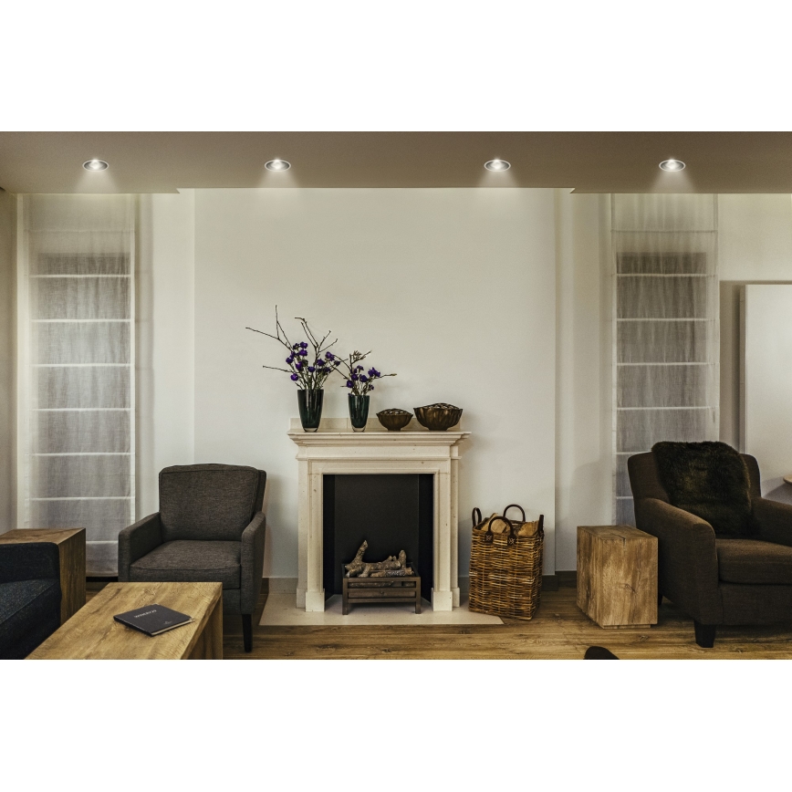 Osram - LED вградено осветително тяло SPOT TWIST LED 10 W / 230 V, 3000 K, Ø 9,3 см, бяло/черно