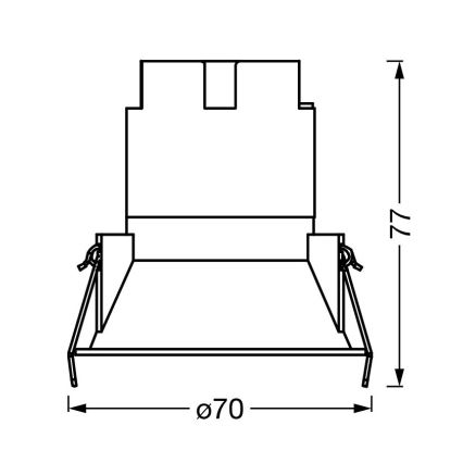 Osram - LED вградено осветително тяло SPOT TWIST LED/5W/230V 3000K Ø 7 см бяло/черно